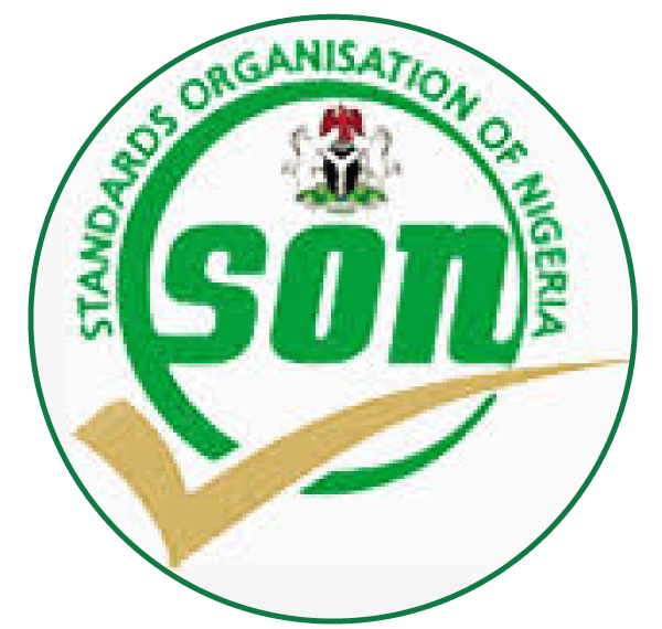 Standards Organisation of Nigeria logo on a light ground